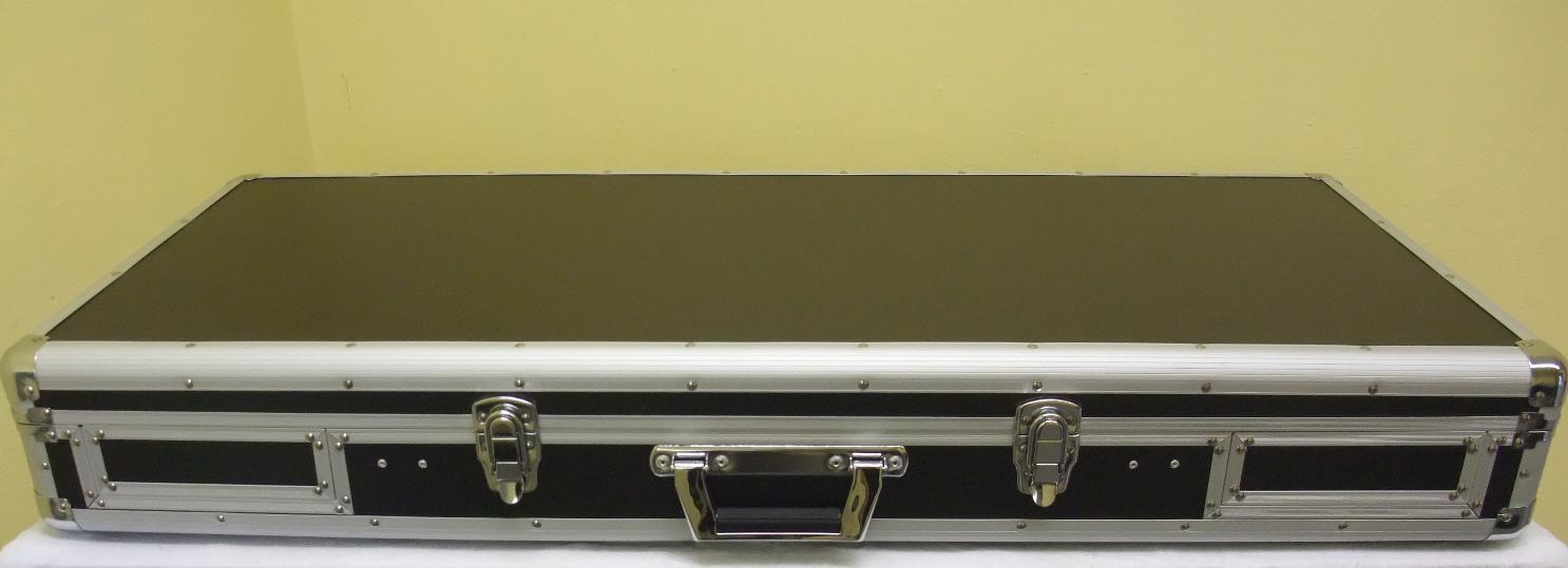 ROADINGER Flightcase DIGI-2 – Universal-Konsole Für 2 CD-Player & 12" Mischpult, Robustes DJ-Gehäuse, Schwarz
