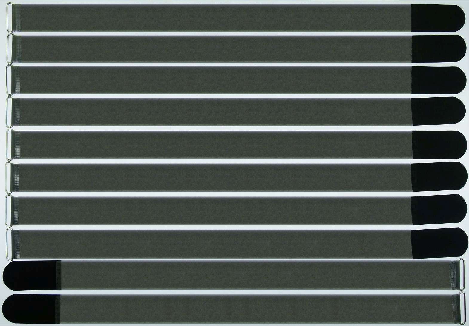 10x Kabelklett 800 x 50 mm schwarz FK Klett Band Kabelbinder Klettbänder mit Öse