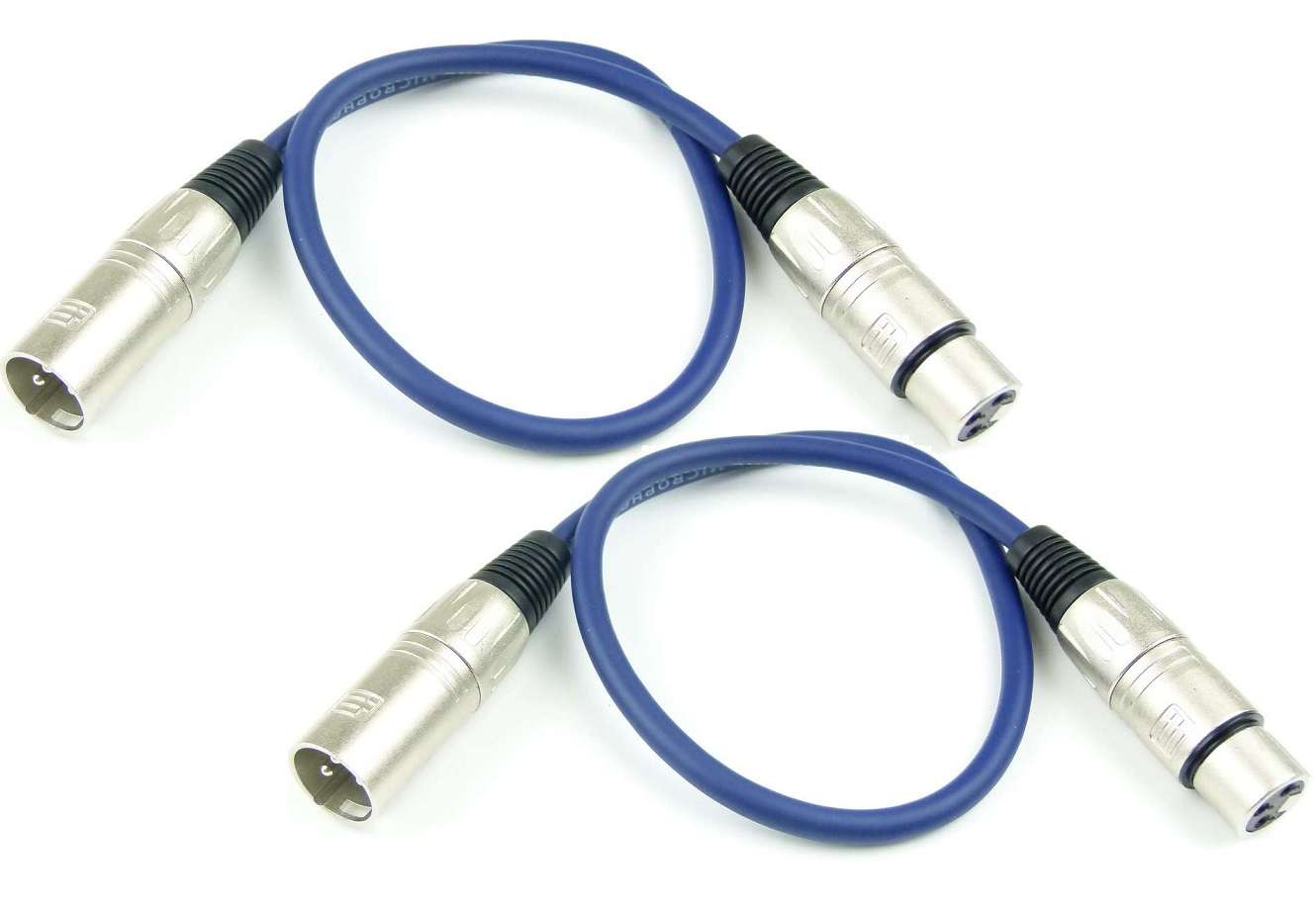 0,5 m Mikrofonkabel ROT 3 pol XLR Neutrik kompatibel DMX Mikro Kabel Adam Hall 