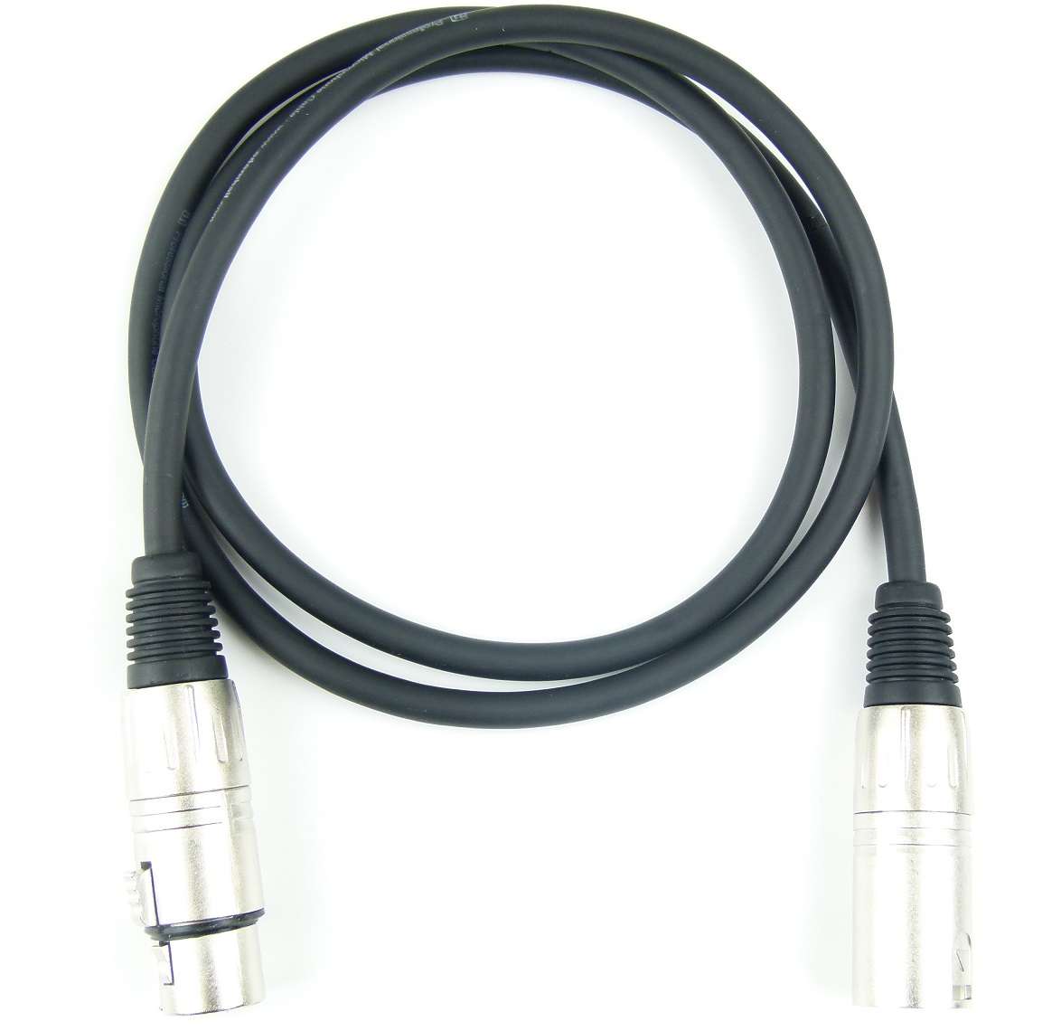 4x 1 m Mikrofonkabel 3 pol XLR DMX Adam Hall Mikrofon Kabel Neutrik